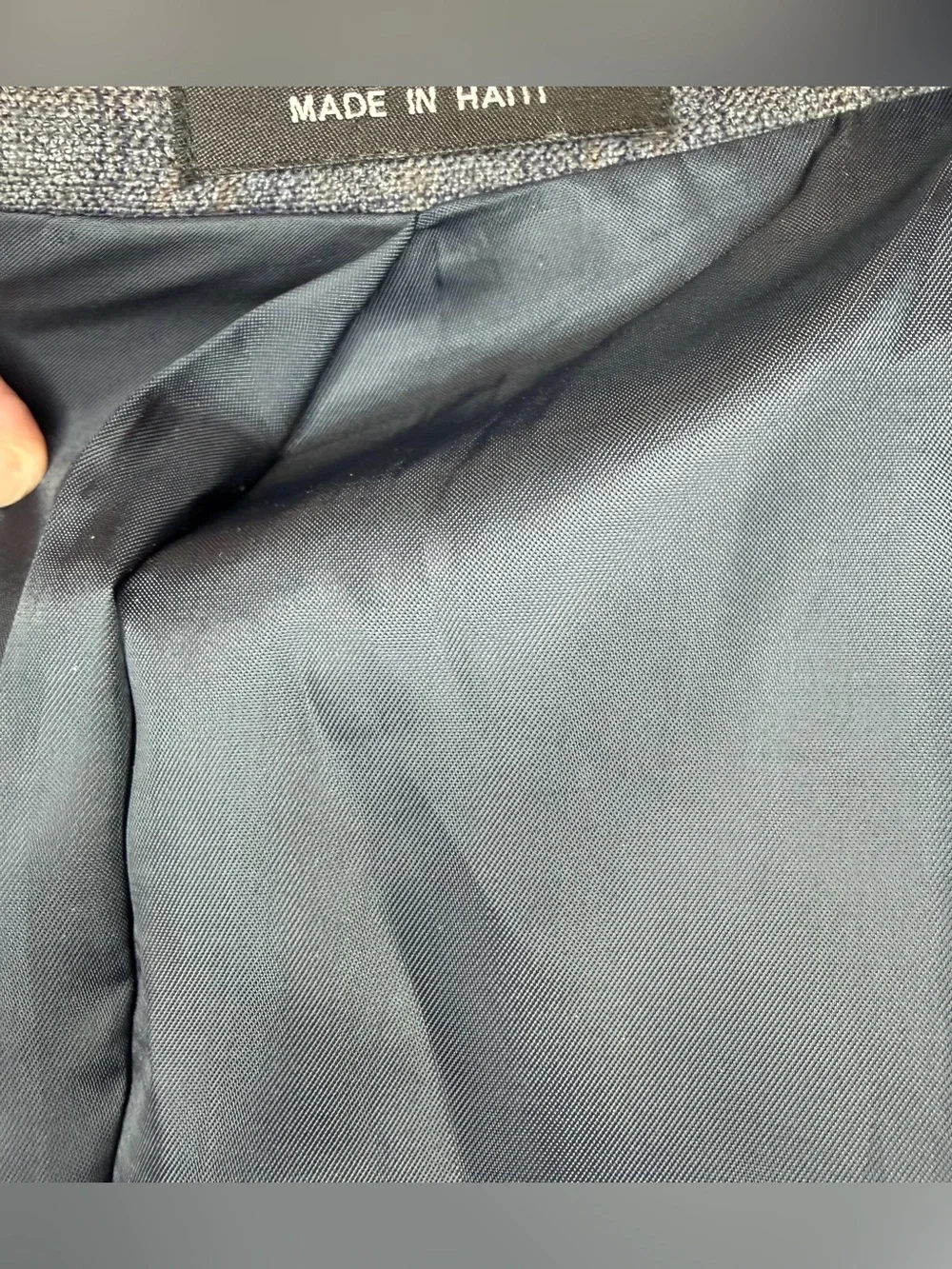Kenneth Cole Gray Navy Plaid Sport Coat